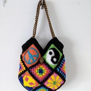 Kurt Geiger Crochet Kensington Hobo Bag